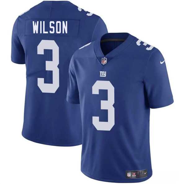 Men & Women & Youth New York Giants #3 Russell Wilson Blue 2025 Vapor Untouchable Limited Stitched Jersey->new york giants->NFL Jersey